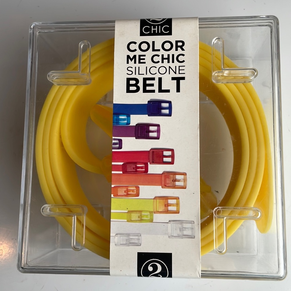 Yellow silicone belt